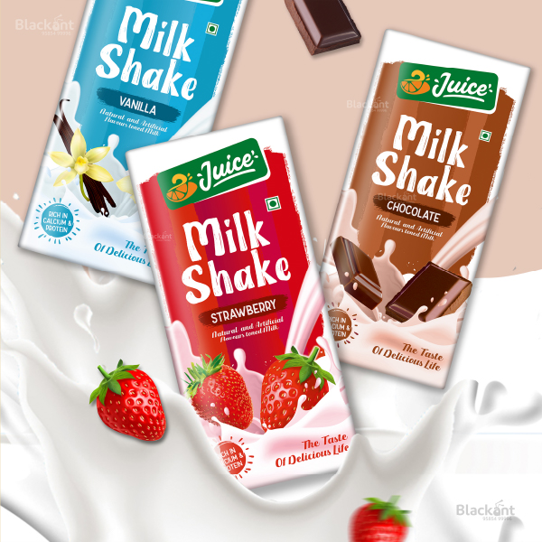 Milk Shake Packaging Design
