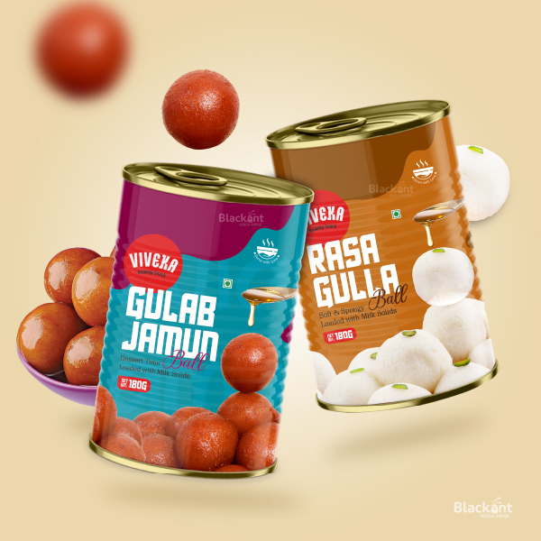 Gulab Jamun/Rasagulla Sweets Product Packaging Design